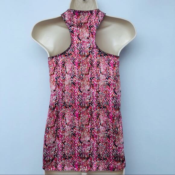 Collective Concepts Pink Navy Watercolor Racerback Tank Top - Picture 15 of 16